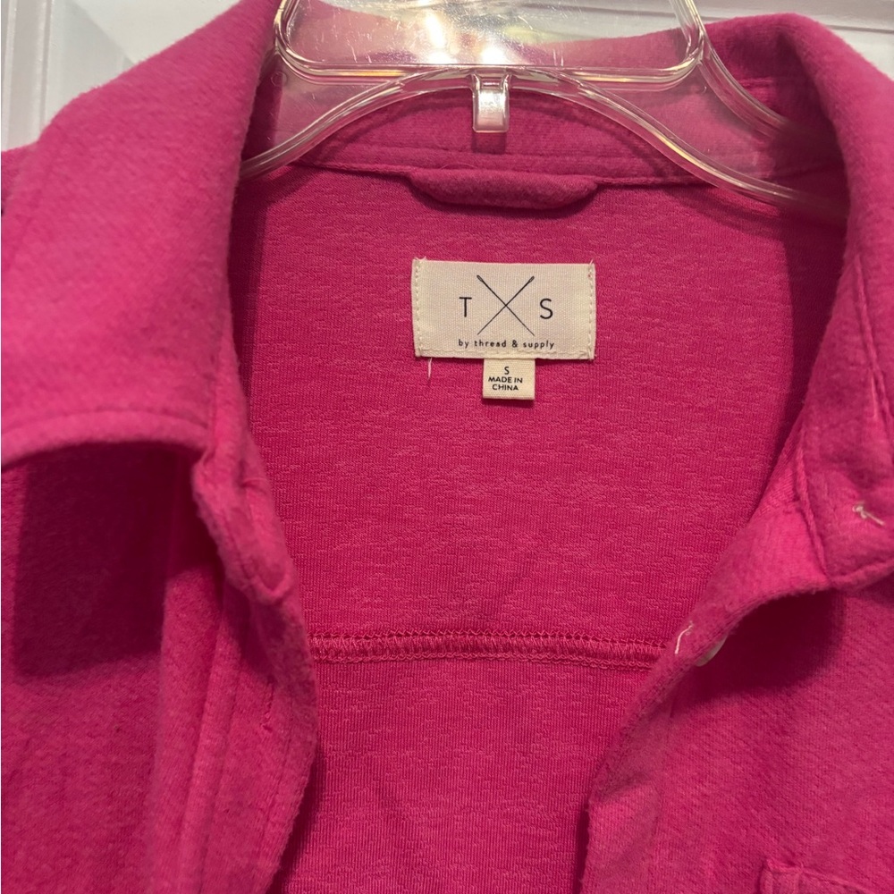 Pink Button-Up Shacket - Picture 2 of 2